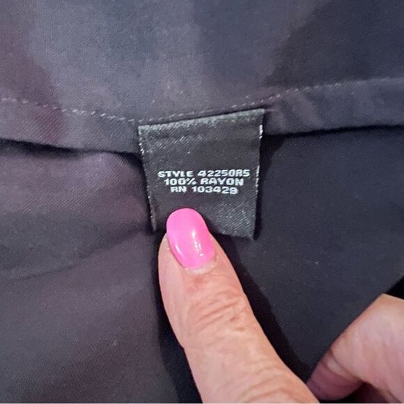 Black Button-Up Shirt size PL - Picture 6 of 7